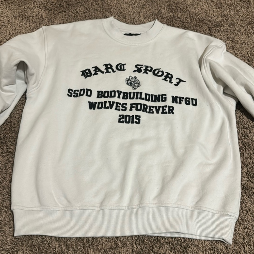 Darc sport “In this world Cornell Crewneck in stone”